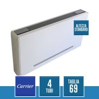 CARRIER 42SIC69CD/E FanCoil Slim con Mobiletto Altezza Standard Predisposto per Controllo a Parete (3 Velocità o Segnale 0-10V) - 4 Tubi SX Tg. 69