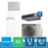 DAIKIN 4MWXM52A + FBA50A9 Multi+ R32 Inverter Kit with Medium-Prevalence Duct and DHW Tank (of your choice) - 5.2 kW