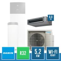 DAIKIN 4MWXM52A + FBA60A9 Multi+ R32 Inverter Kit with Medium-Prevalence Duct and DHW Tank (of your choice) - 5.2 kW