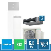 DAIKIN 5MWXM68A9 + FBA71A9 Multi+ R32 Inverter Kit with Medium-Prevalence Duct and DHW Tank (of your choice) - 5.2 kW