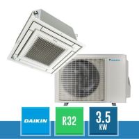 DAIKIN RXM35A9 + FFA35A Monosplit Kit with 4-Way Cassette 600x600 Mini Sky Bluevolution R32 Wi-Fi Ready - 3.5 kW White Grill