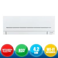 MITSUBISHI ELECTRIC MSZ-AP42VGK Indoor DC Inverter Wall Unit with Integrated Wi-Fi - 4.2 kW