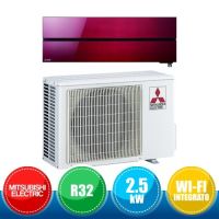 MITSUBISHI ELECTRIC MUZ-LN25VG2 + MSZ-LN25VG2R Kit Complet Mural Kirigamine Style Rouge Rubis - 9000 BTU