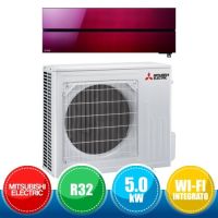 MITSUBISHI ELECTRIC MUZ-LN50VG2 + MSZ-LN50VGR Kirigamine Style Complete Wall mounted Air conditioner Kit Ruby Red - 18000 BTU