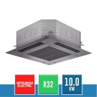 MITSUBISHI ELECTRIC PLA-M100EA2 Cassetta a 4 Vie 90x90 con Pannello Nero Serie P Inverter R32 - 10.0 kW