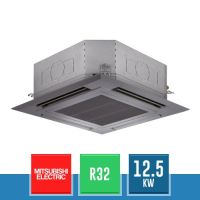 MITSUBISHI ELECTRIC PLA-M125EA2 Cassetta a 4 Vie 90x90 con Pannello Nero Serie P Inverter R32 - 12.5 kW