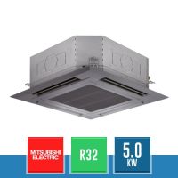 MITSUBISHI ELECTRIC PLA-M50EA2 Cassetta a 4 Vie 90x90 con Pannello Nero Serie P Inverter R32 - 5.0 kW