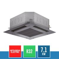 MITSUBISHI ELECTRIC PLA-M71EA2 Cassetta a 4 Vie 90x90 con Pannello Nero Serie P Inverter R32 - 7.1 kW