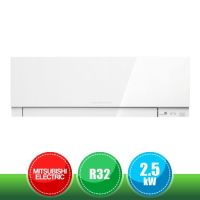 MITSUBISHI ELECTRIC MSZ-EF25VGW White Indoor Wall Unit Kirigamine Zen in R32 - 9000 BTU (Unconditional)
