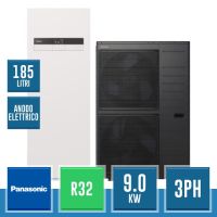 PANASONIC WH-UXZ09KE8 + WH-ADC0912K9E8AN Aquarea T-CAP All-in-One-Kit Generation K R32 für Heizung, Kühlung und Warmwasser mit elektrischer Anode - 9.0 kW dreiphasig