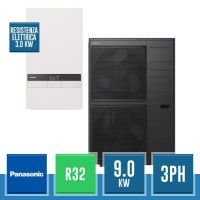 PANASONIC WH-UXZ09KE8 + WH-SXC09K3E8 Aquarea T-CAP Split Generation K R32 Kit zum Heizen und Kühlen - 9.0 kW dreiphasig