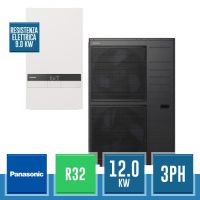 PANASONIC WH-UXZ12KE8 + WH-SXC12K9E8 Aquarea T-CAP Split Generation K R32 Kit zum Heizen und Kühlen - 12.0 kW dreiphasig