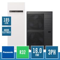 PANASONIC WH-UXZ16KE8 + WH-ADC16K9E8AN Aquarea T-CAP All-in-One-Kit Generation K R32 für Heizung, Kühlung und Warmwasser mit elektrischer Anode - 16.0 kW dreiphasig