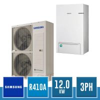 SAMSUNG AE120MXTPGH/EU + AE160BNYDGH/EU Sistema EHS TDM Plus con Pompa di Calore R410A e Modulo Idronico - 12.0 kW Trifase