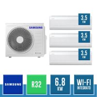 SAMSUNG AJ068TXJ3KG/EU + 3x AR70F12C1AWNEU WindFree AVANT S2 R32 Wand-Trialsplit-Kit mit WLAN und AI Energy - 6.8 kW