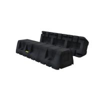 TECNOSYSTEMI 11105059 Confezione 2 Basi a Pavimento Antivibranti Extreme 100-A in Gomma Vulcanizzata SBR - Lunghezza 250 mm