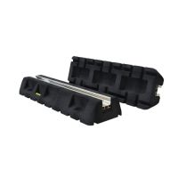 TECNOSYSTEMI SCD500073 Confezione 2 Basi a Pavimento Antivibranti Extreme 70-20 in Gomma Vulcanizzata SBR - Lunghezza 450 mm