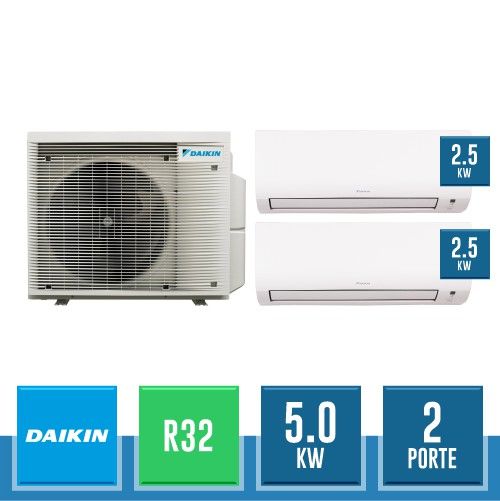 DAIKIN 2MXM50A + 2x FTXP25N Comfora Bluevolution R32