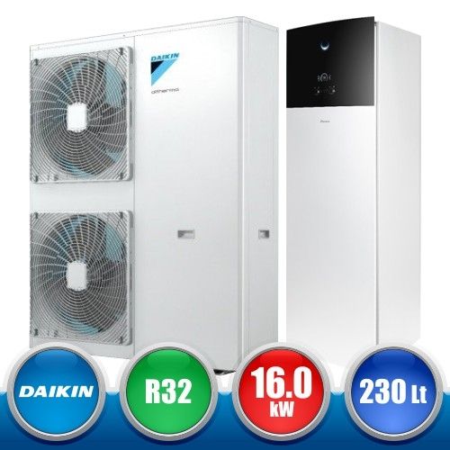 DAIKIN EAVH16S23D6V/EPGA16DV Integrated Air-to-Water Heat Pump Kit