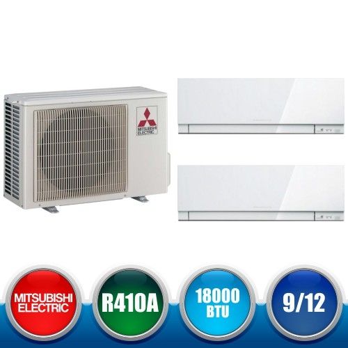 Aire Acondicionado Mitsubishi MXZ-2D53VA+MSZ-SF25VE+MSZ-35VE Multi Split 2x1