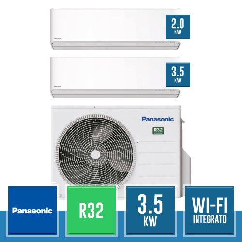 PANASONIC CU-2Z35TBE + CS-Z20ZKEW + CS-Z35ZKEW R32 DualSplit