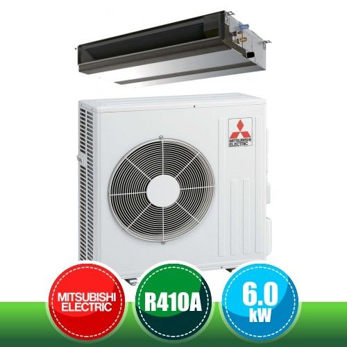 MITSUBISHI ELECTRIC SUZ-KA60VA + PEAD-M60JA Medium Ducted Monosplit Kit ...