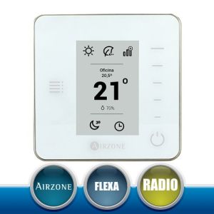AIRZONE AZCE6THINKRB Termostato Radio Think per Flexa 3.0 colore Bianco