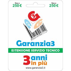 Garanzia3 250 - Extension du Service Technique pour 3 Années Supplémentaires