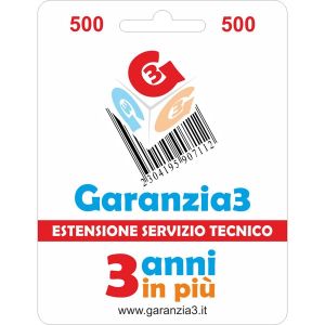 Garanzia3 500 - Extension du Service Technique pour 3 Années Supplémentaires